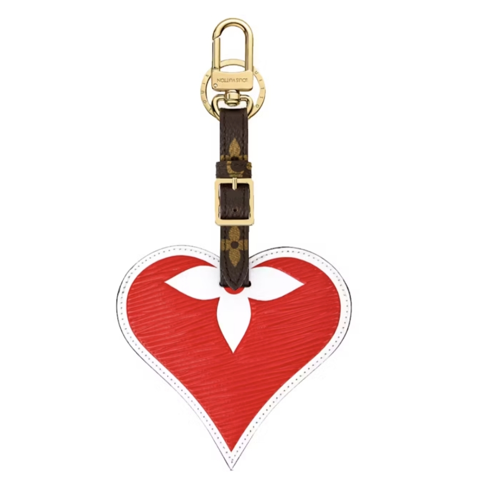 LV Game On Heart Bag Charm/Key Holder